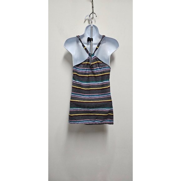 Buffalo David Bitton Tank Top Halter Gray Multicolor Women's Medium Razor Back - Picture 6 of 7